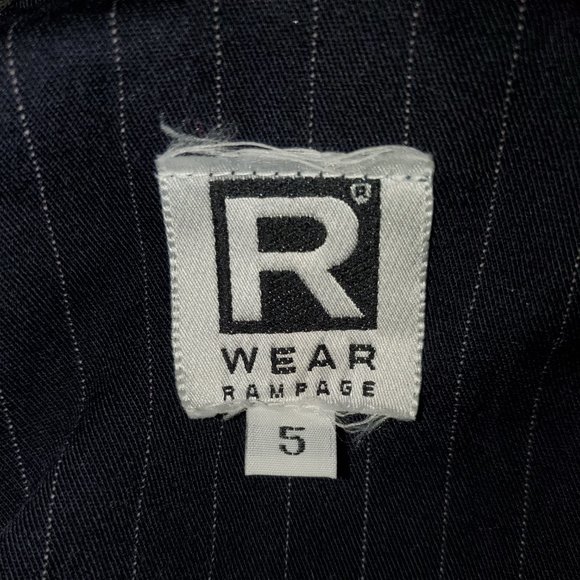 Navy Pinstripe Rampage Mini Dress - Picture 5 of 6